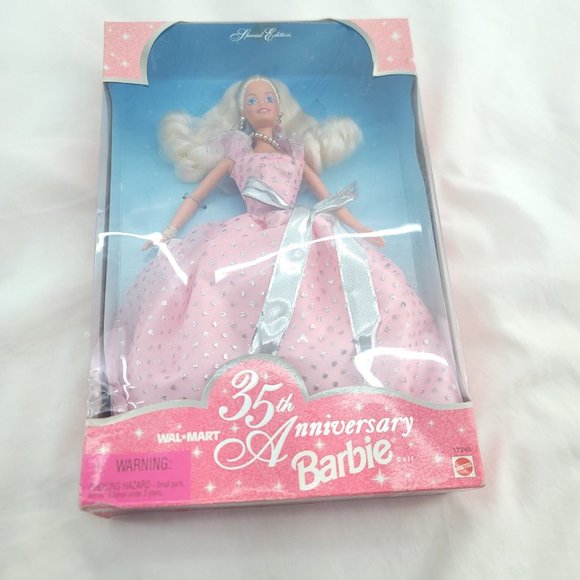 Mattel Other - 1997 Mattel Special Edition 35th Anniversary Barbie Blue Eyes Girl Fashion Doll